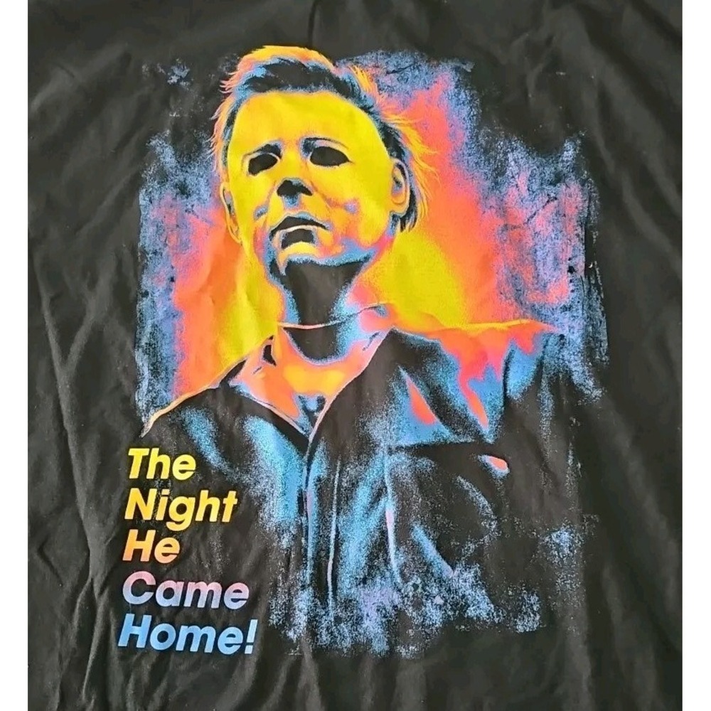 Michael Myers Shirt Size 2XL Black The Night He Came Home Halloween Tee‎ T-Shirt